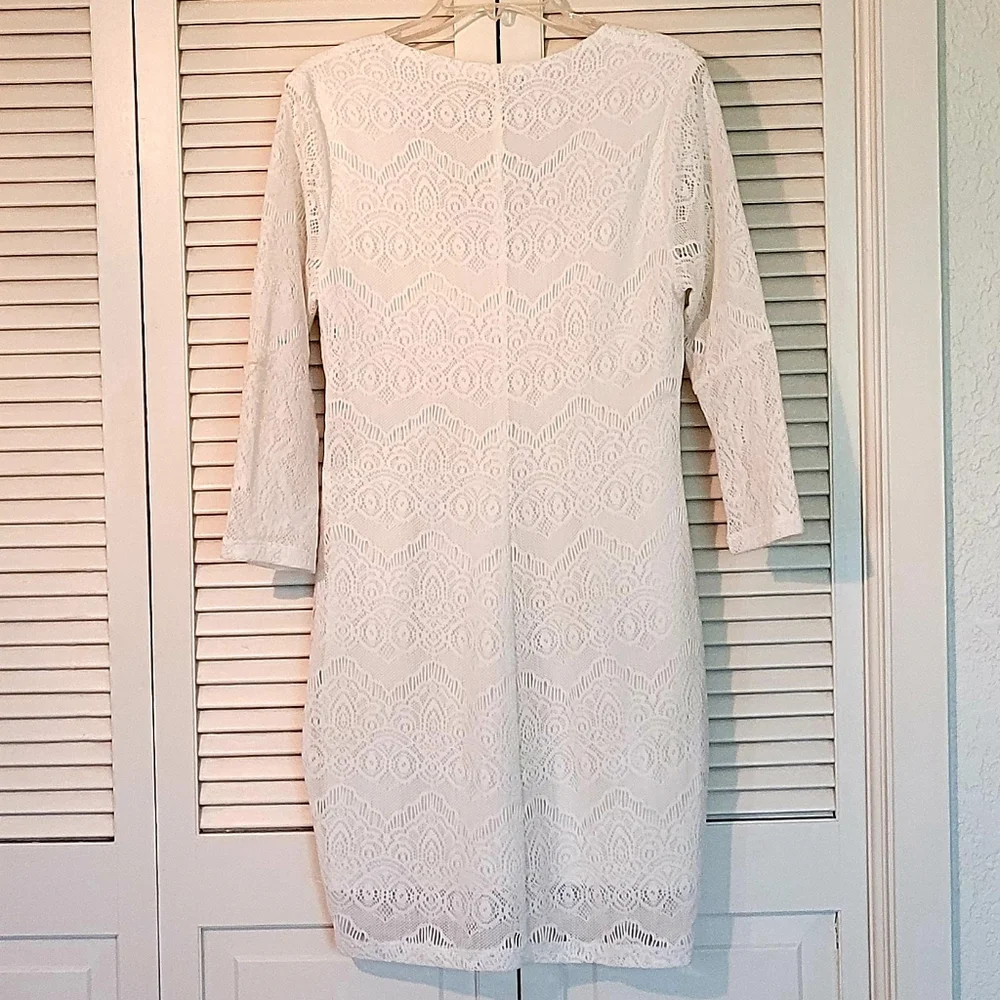 Forever 21 White Lace Midi Dress - Picture 9 of 11